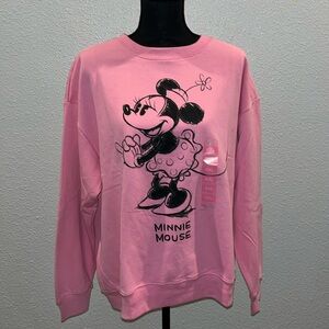 Pink Disney Minnie, mouse sweatshirt